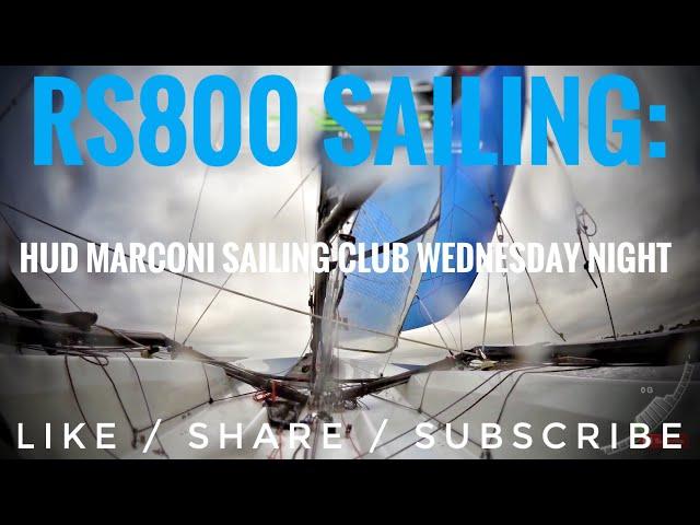 RS800 Sailing: Garmin Virb HUD marconi sailing club Wednesday night racing
