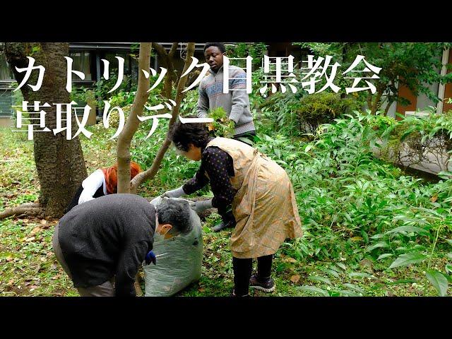 カトリック目黒教会草取りデー