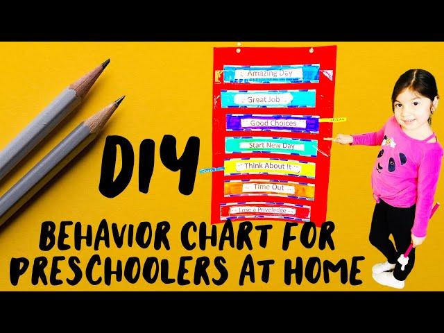 DIY Dollar Tree Behavior Chart for Preschoolers at Home