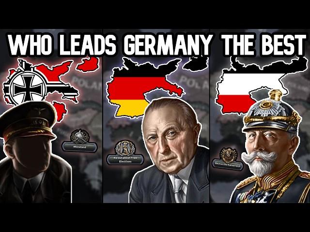 Which German Path leads to VICTORY? [HOI4 AI Triple TImelapse]