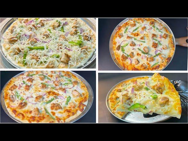 Spicy Chicken Alfredo Pizza - Iftaar Special Recipe