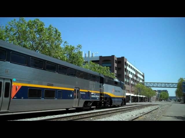 A Sunny Day in Jack London: An Amtrak Special, a UP Ethanol, and More! 5-1-11.