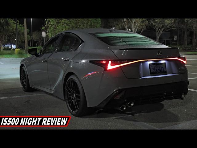 Lexus IS 500 Night Review // The V8 comes ALIVE after dark...