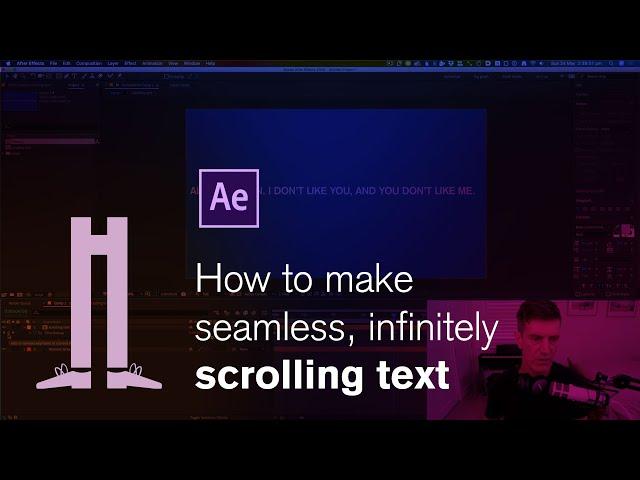 Seamless, infinitely scrolling text in After Effects