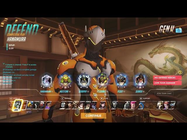 Overwatch Genji God Shadowburn Goes Insane With 49 Elims -POTG-