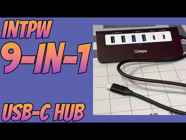 Add 8 ports to a single USB-C port and still charge your laptop | INTPW 9-in-1 USB-C Hub