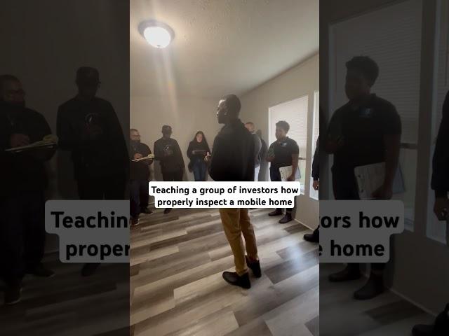 I love teaching people how to invest in mobile homes