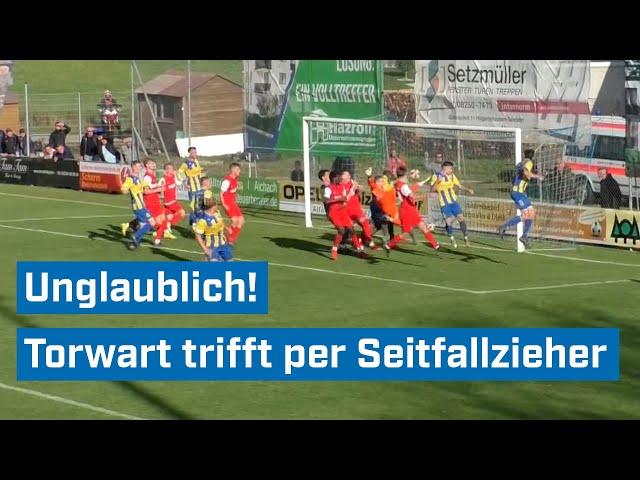 Seitfallzieher! Torwart erzielt Last-Minute-Ausgleich!