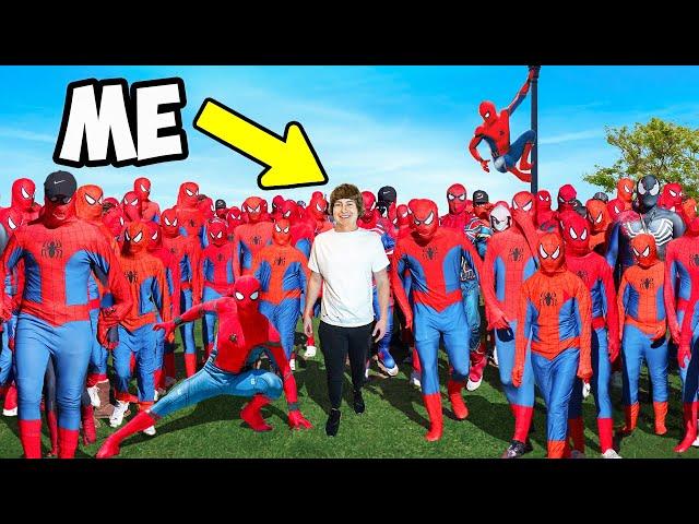 I Hired 50 Real Life Spider-Man!