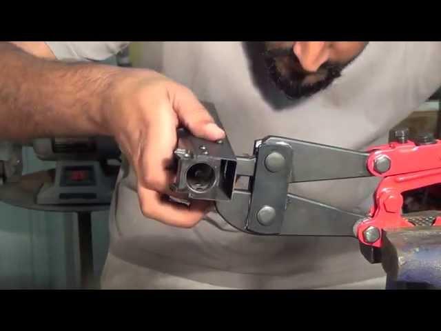 Easy AK47 Build "Homemade": Front trunnion riveting ~ Step 2 of 6