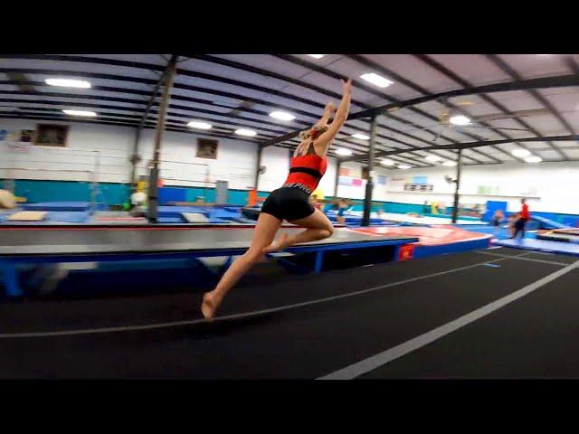 Leah Tumbling: Rd Off, Back Handspring, Full!