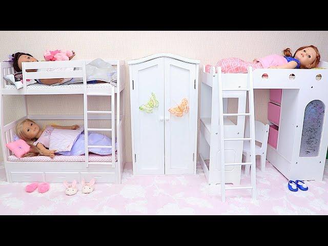 Baby Dolls Bunk Bedroom Organization!  Compilation by Play Toys!