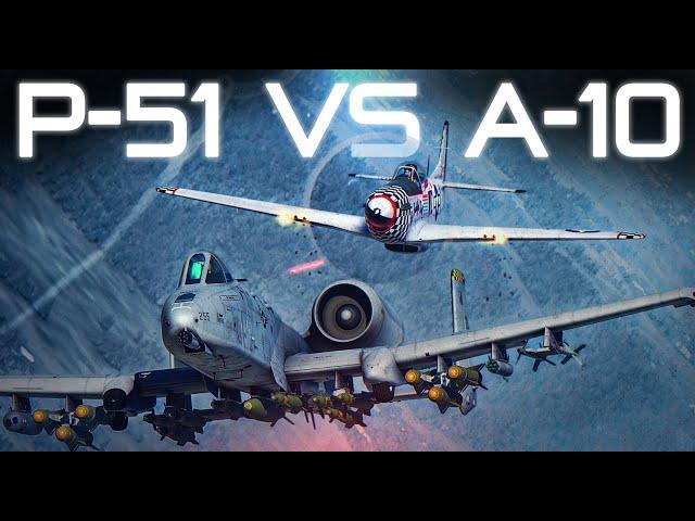 A-10C Warthog Vs P-51 Mustang | DOGFIGHT | Digital Combat Simulator | DCS |
