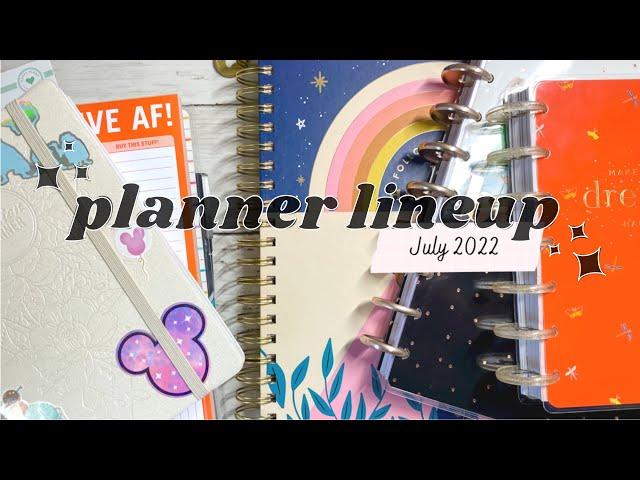 MY JULY 2022 PLANNER LINEUP | Happy Planner | Daily Passion Planner | Gratitude Planner