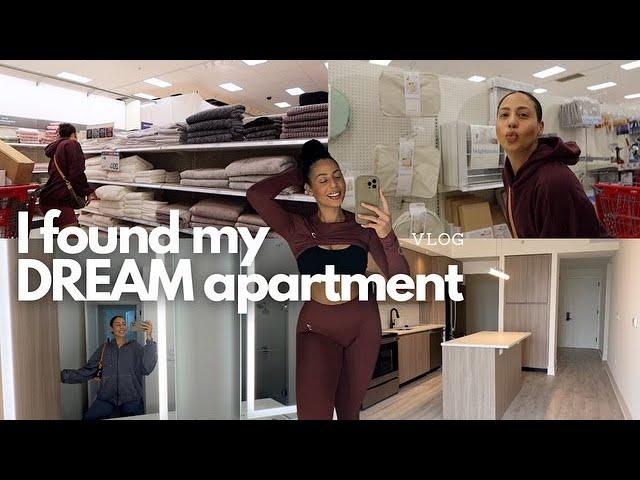 MOVING VLOG: touring my DREAM apartment, target new apartment shopping & preparing to move