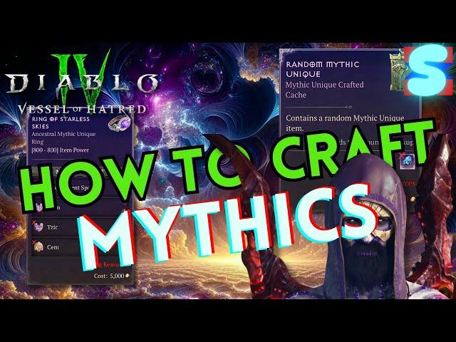 How to Craft Mythic Uniques in Diablo 4 Vessel of Hatred