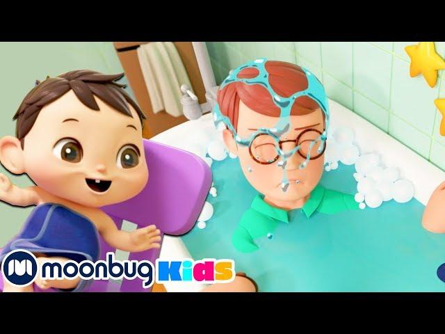 BABY MAX BATH TIME | LBB Songs | Learn with Lellobee Nursery Rhymes - Moonbug Kids
