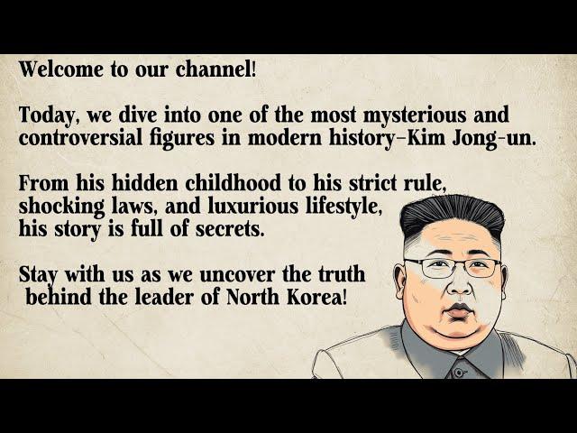 Shocking Secrets of Kim Jong-un | Improve Your A2 English – Easy Stories & Practice!