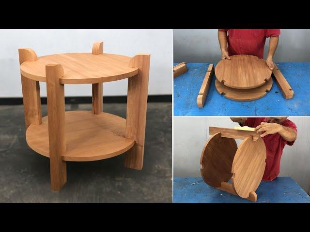 Mesa de sala de madera fácil de hacer paso a paso - Tutorial de Carpintería