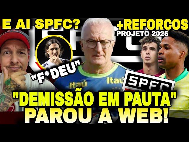 SPFC ESTÁ ESPERANDO O DORIVAL Jr.??? Mensagem ENIGMÁTICA no ar… | + REFORÇOS no radar E+