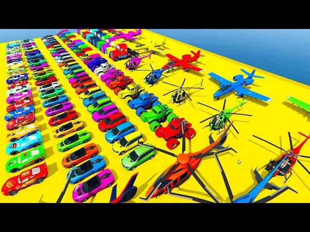 GTA V Mods Super Stunt Car Racing Challenge By SPIDER-MAN With Amazing Super Car Motocycle Aircrafts