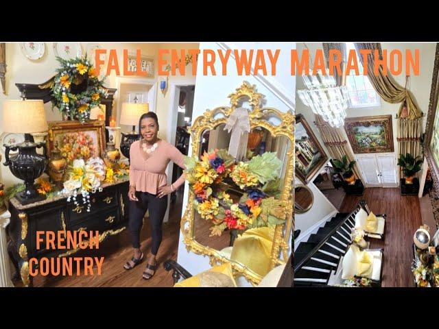 Fall Entryway Marathon French Country Tradional Fall Decorating Ideas