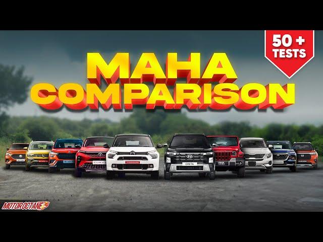 Tata Curvv vs Seltos vs Creta vs Kushaq vs Vitara vs Thar Roxx vs Basalt - MAHACOMPARO!