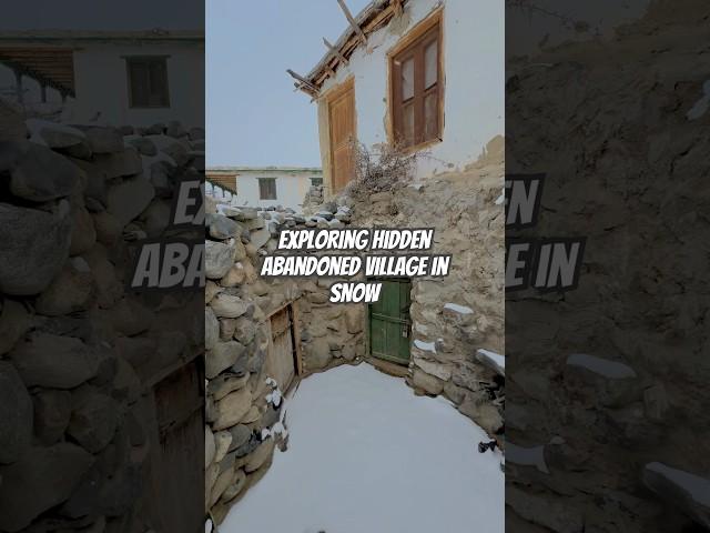 Exploring Hidden Abandoned Village in the Snow #TravelVlog #MysteriousPlaces #Winter#LostVillage