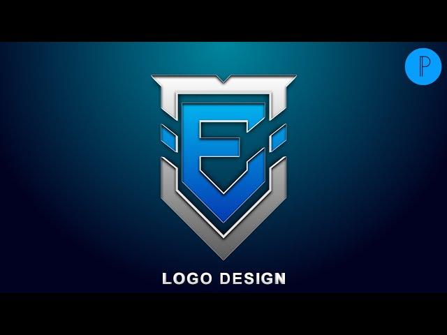 How To Create Morden E Letter Logo Design in Pixellab | Atulzalaedits