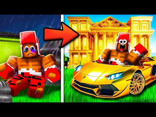 От БЕДНОГО Бомжа До БОГАТОГО Миллионера в Роблокс! Roblox