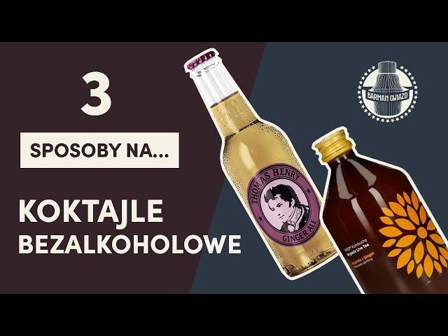 3 sposoby na DRINKI BEZALKOHOLOWE | Lemoniada Kombucha, Arnold Palmer, Shirley Temple | BAR GWIAZD