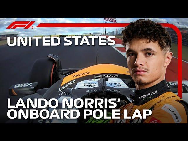 Lando Norris’ Pole Lap | 2024 United States Grand Prix | Pirelli