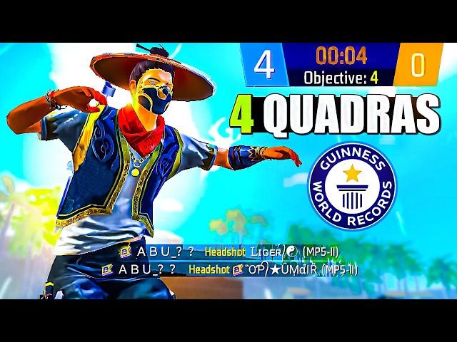 WORLD RECORD 4 Rounds 4 Quadras 4-0 in Grandmaster Push ft. AJ FF, Zindabad plays