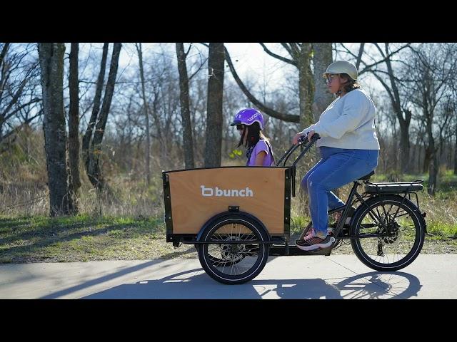 Introducing the Upgraded Bunch Bike 4 - All New Electric Cargo Trike for Kids and Families.