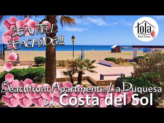 BEACHFRONT Apartment for sale in La Duquesa, 3 bedrooms, 70 m2 terrace, Costa del sol, Málaga.