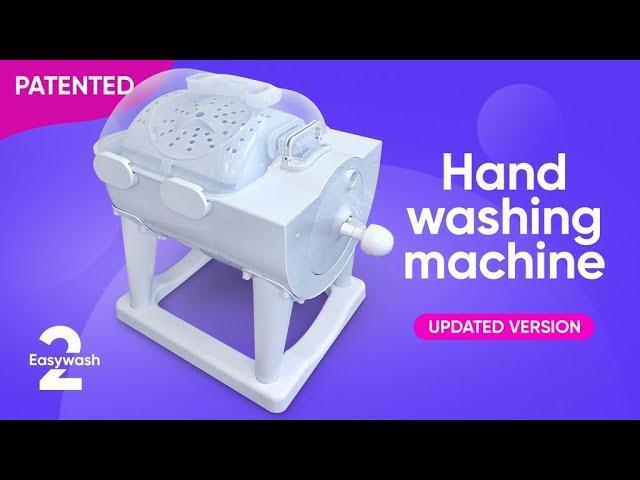 Wash and dry your clothes in 5 minutes manual washing machine !!!