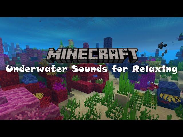 ASMR Underwater Sounds for Relaxing, Study, Meditation, Minecraft Coral Reef Ocean