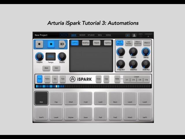 Arturia iSpark Tutorial 3: Automations