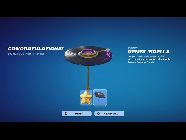 Fortnite chapter 2 season remix new win umbrella