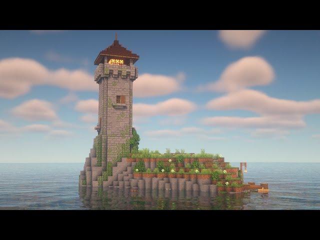 Minecraft | How to Build a Survival Lighthouse with a rotating Light