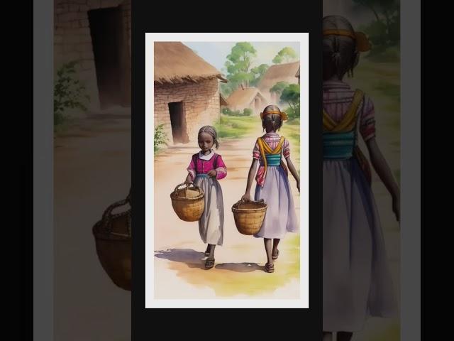 village water colour painting #art #rajan #watercolourpaints
