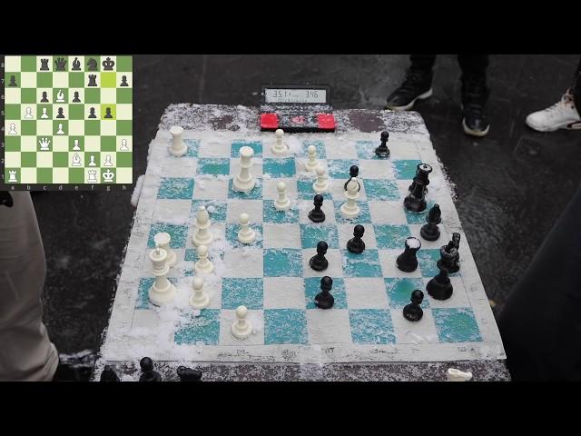 Talking Chess Hustler Plays Chess in the Winter Games! - NYC Chess Hustling 4
