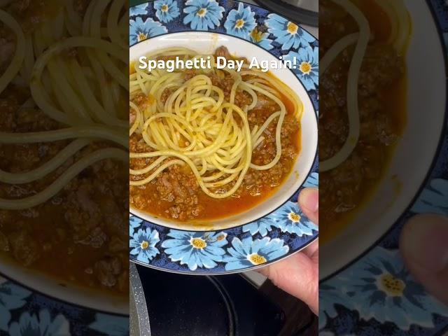 Spaghetti Bolognese Again For Dinner- one of our family’s favorite!