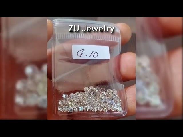 NATURAL BERLIAN PUTIH ASLI EROPA (NATURAL DIAMOND) - ukuran gugur 10 / 0,10 carat - Tabur Eropa