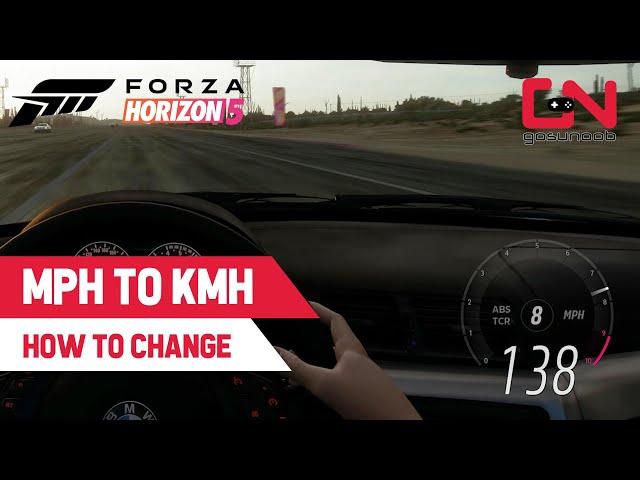 Forza Horizon 5 How to Change Speed Units (Metric, English, Default)