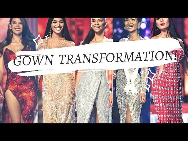 BEAUTY PAGEANT'S BEST GOWN TRANSFORMATION I COMPILATION