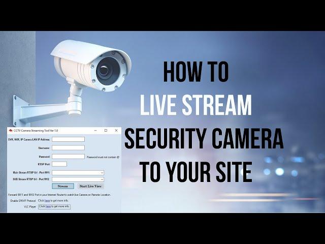 Live Streaming CCTV Camera on Website