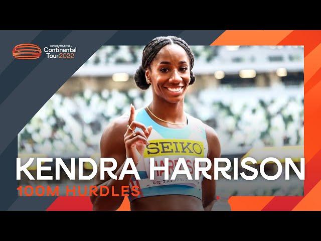 Kendra Harrison takes 100m hurdles victory with 12.76 | Continental Tour Gold Tokyo 2022