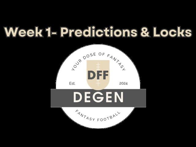 Week 1 Fantasy Football Predictions