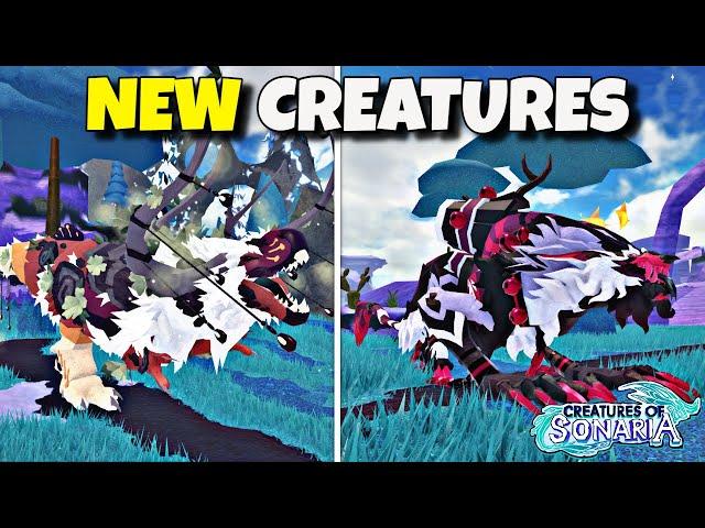 I UNLOCKED these NEW INSANE CREATURES! | Creatures of Sonaria